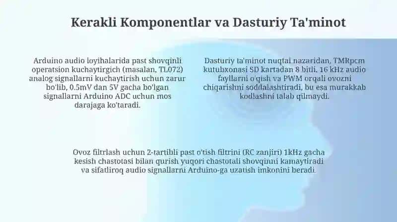 Arduino asosida audio tizim (signal yoki ovozli kod) yaratish 4