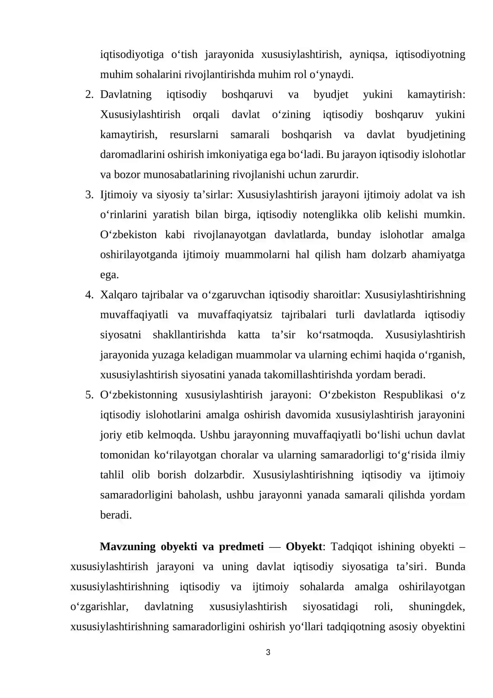 Xususiylashtirish va davlat iqtisodiy siyosati: samaradorlik tahlili 4