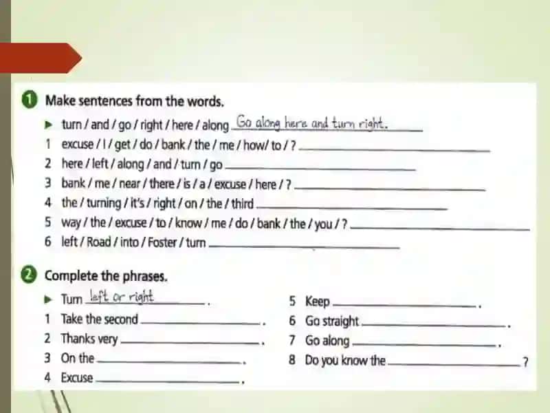 LESSON 8. I CAN ASK FOR AND GIVE DIRECTIONS 4