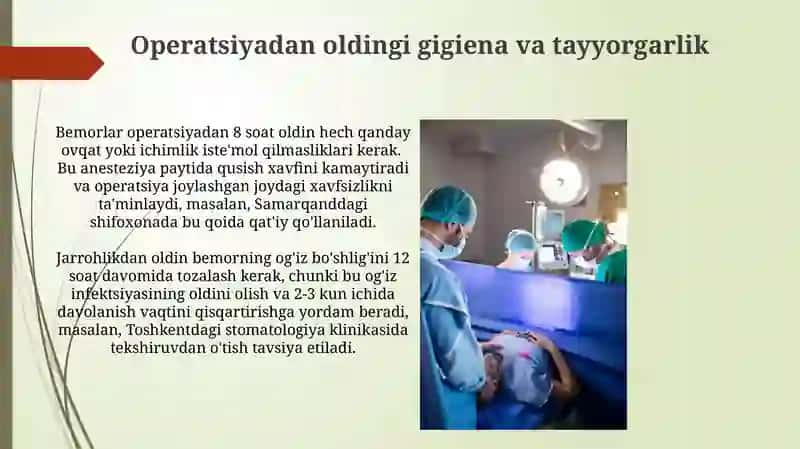 Jarrohlikka Tayyorgarlik Bosqichlari 4
