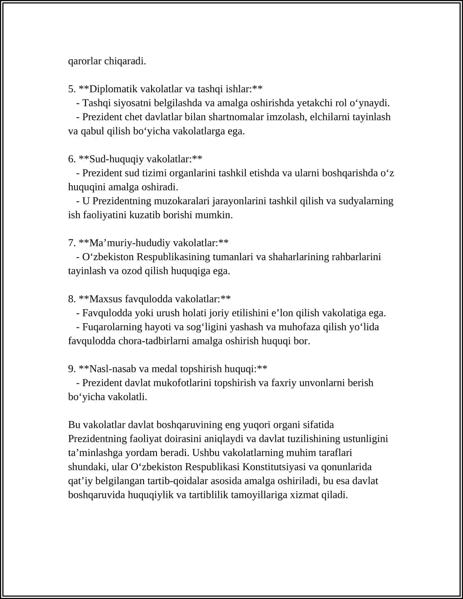 O'ZBEKISTON RESPUBLIKASI DAVLAT BOSHQARUVI 4