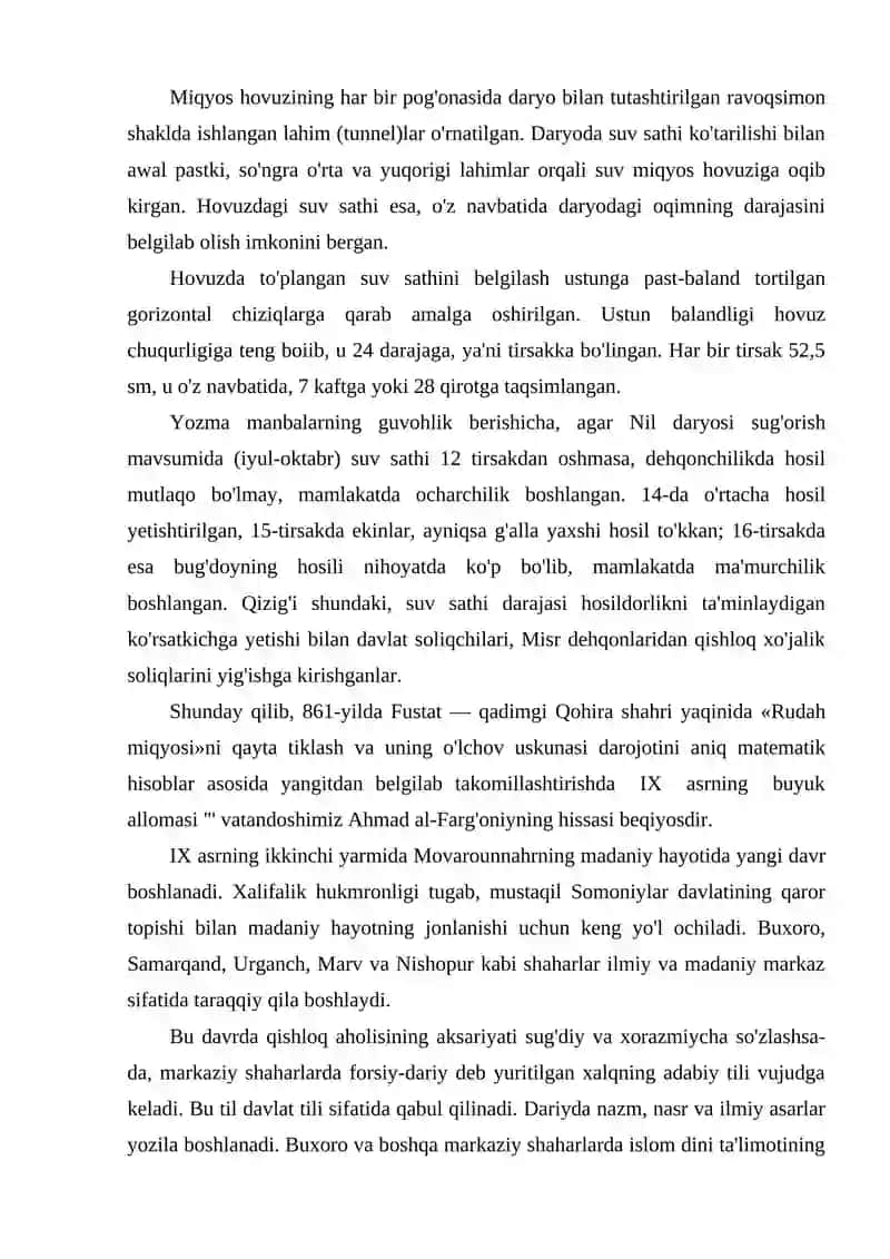 IX-XII asrlarda O’rta Osiyo xalqlarining moddiy va ma’naviy madaniyatini yuksalishi 4
