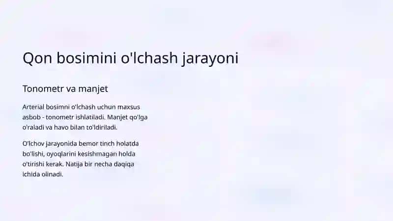 Arterial bosim: sinflanishi va patologik holatlari 4