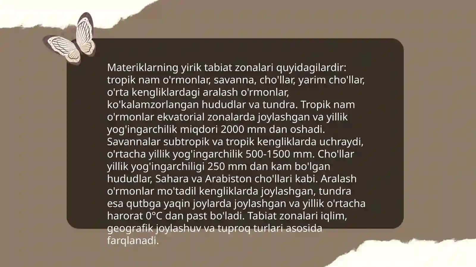 Materiklar va tabiat zonalari 4