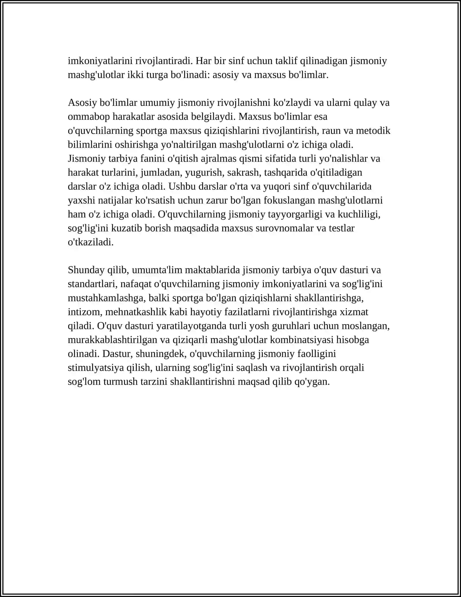 Umumtaʼlim Maktablarida Jismoniy Tarbiya 4