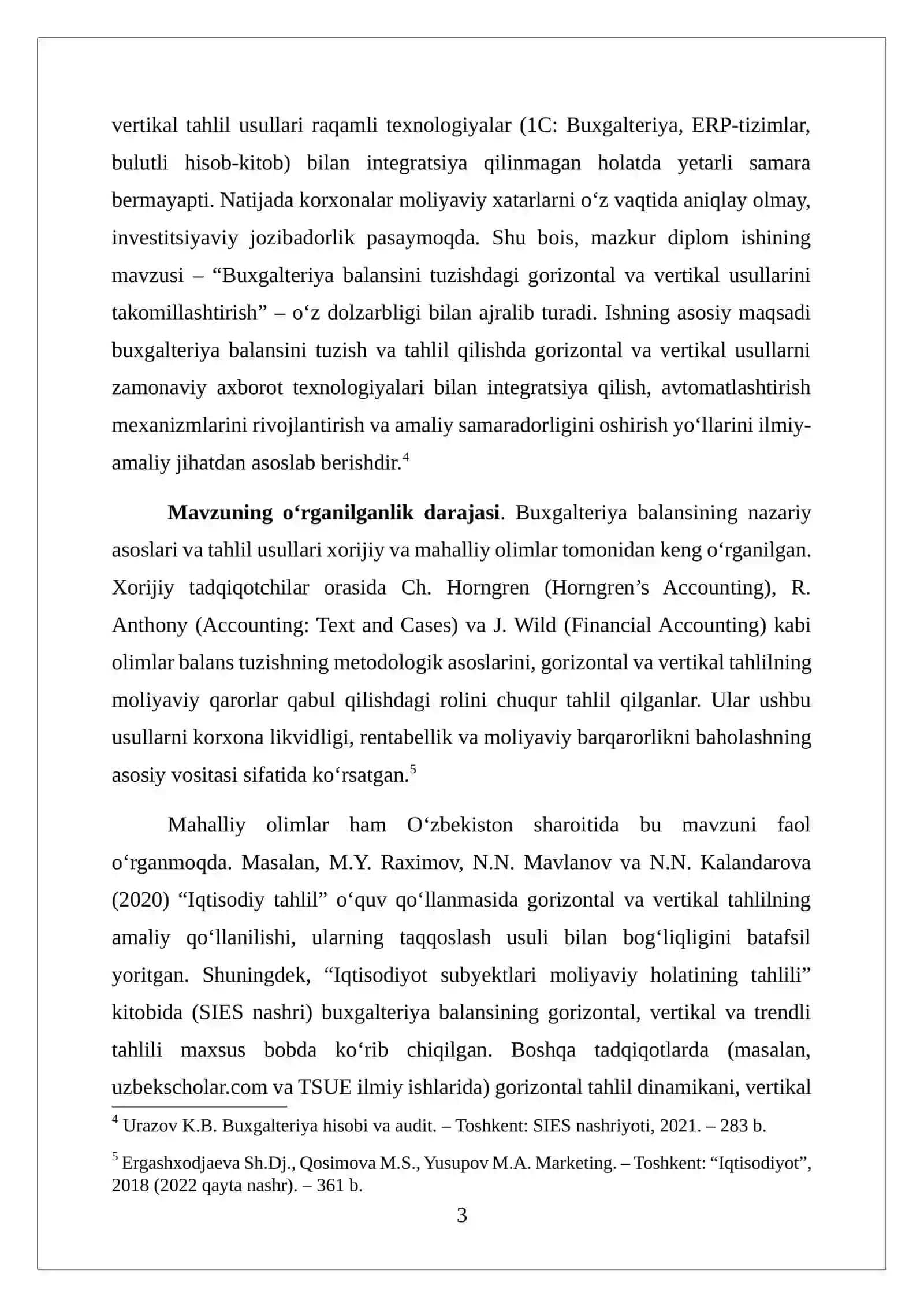 Buxgalteriya balansini tuzishdagi gorizontal va vertikal usullаrini takomillashtirish.BITIRUV MALAKA 4