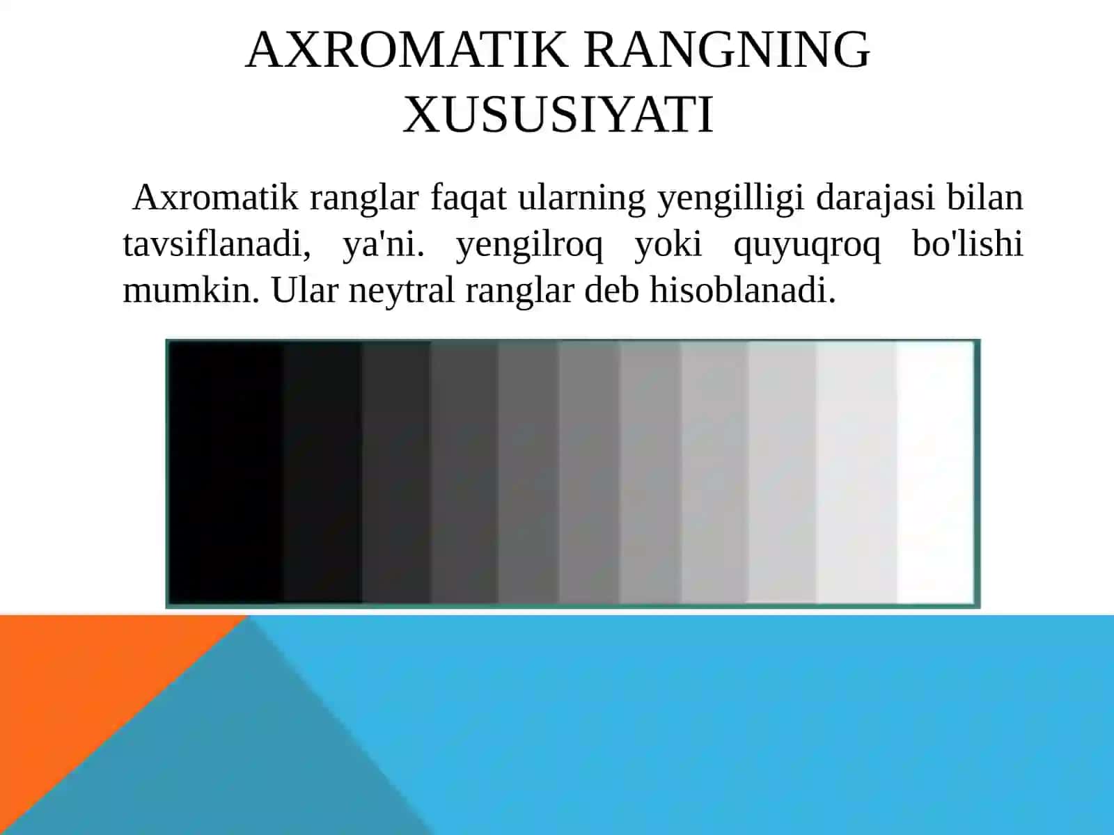 Rang. Rang fanining asoslari 4