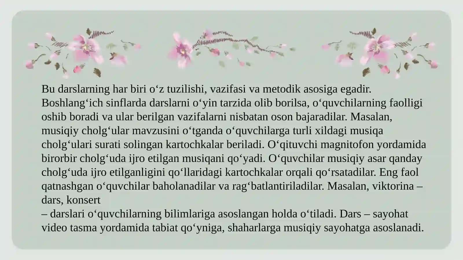 Musiqa Ta’limida Pedagogik Texnologiyalardan Foydalanish Metodlari 4