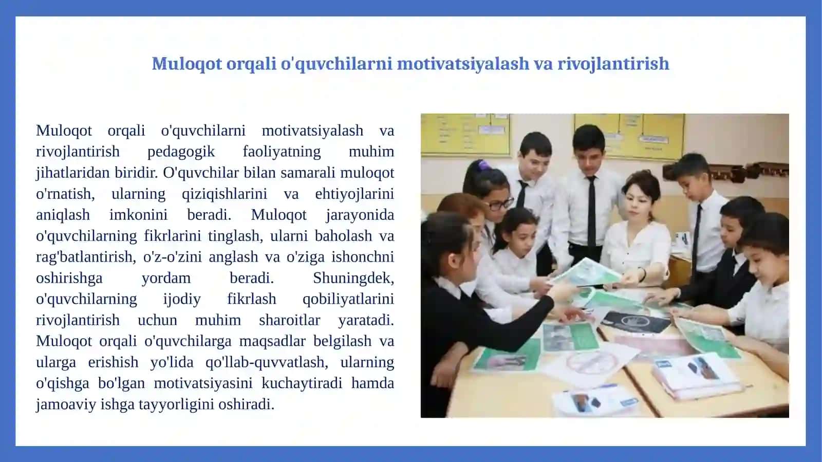 Pedagogik faoliyatda muloqot 4