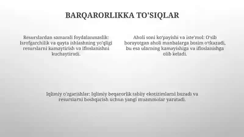 Tabiiy resurslar va ulardan oqilona foydalanish 4