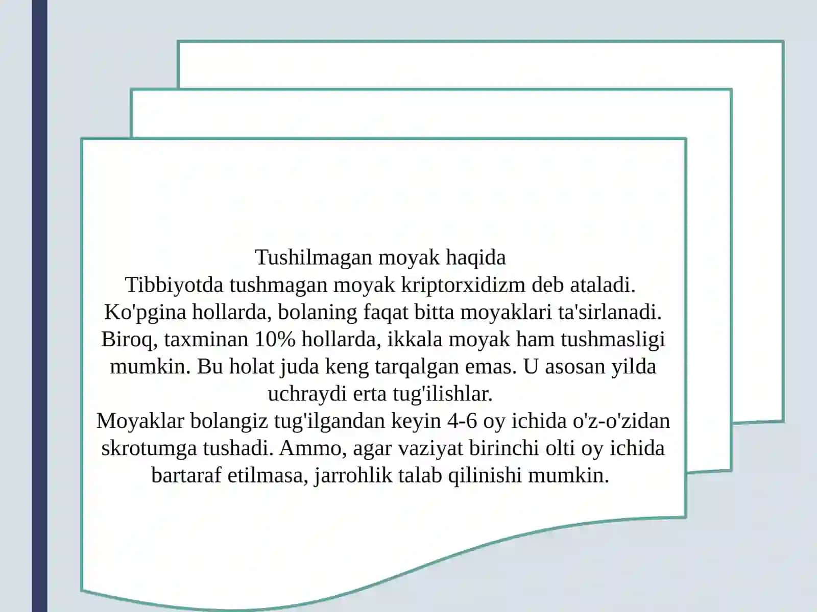Moyakning yorğoq qatushish jarayoni va jinsiy azolarning rivojlanish nuqsonlari 4