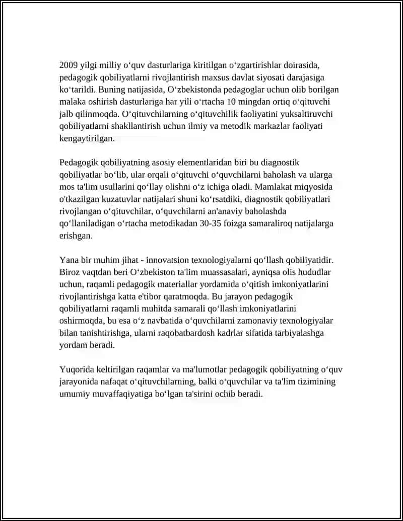 PEDAGOGIK QOBILIYATNI SHAKLLANTIRISH YILLARI.KOMMUNIKATSIYA HAQIDA TUSHUNCHA 4