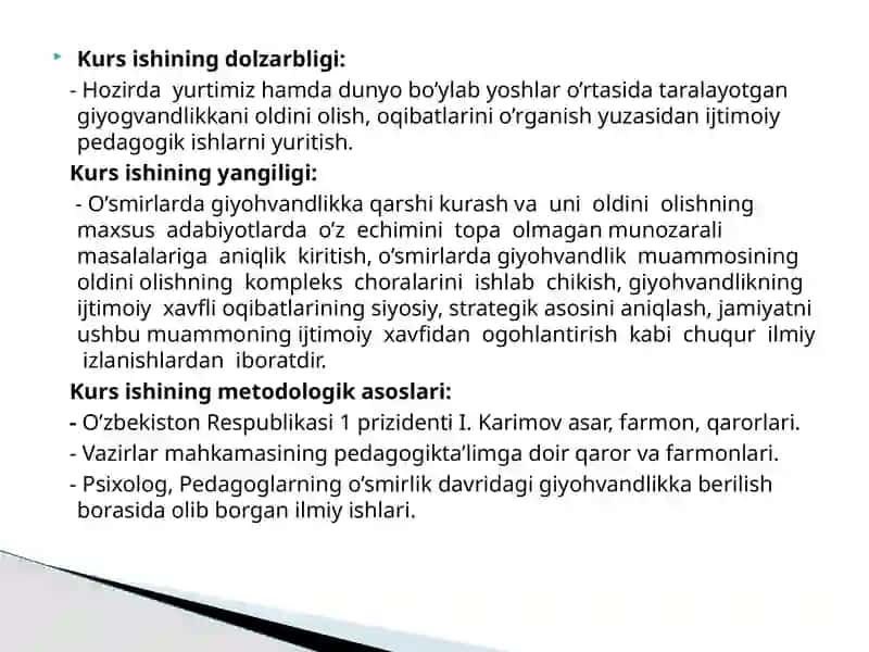 O`SMIRLARDA GIYOHVANDLIKNING SABAB VA OQIBATLARI 4