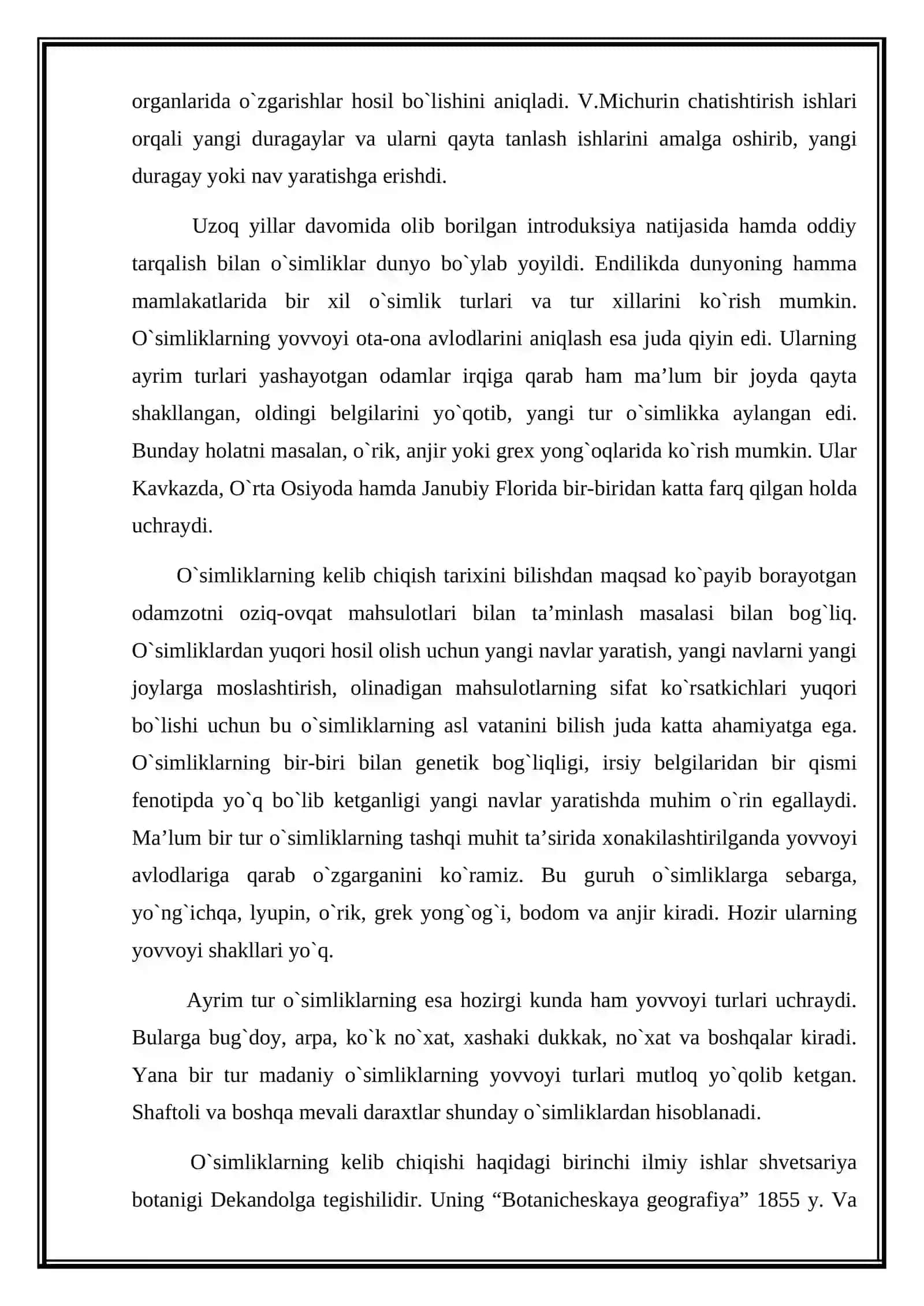 OʻSIMLIKLARNING KELIB CHIQISH MARKAZLARI 4