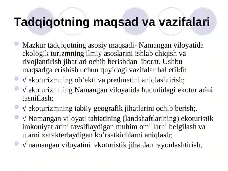 Ekologik turizmning nazariy va metodologik asoslari 4