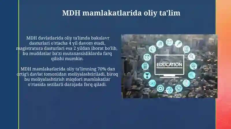 MDH davlatlarining ta'lim tizimi va o‘ziga xos xususiyatlari 4