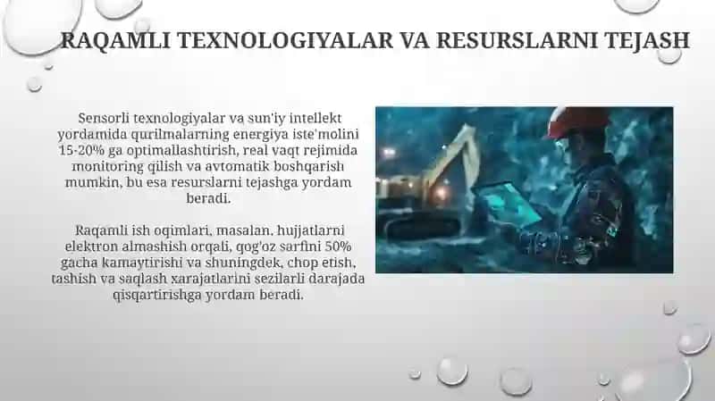 Resurstejamkor texnika va texnalogiyalar 4