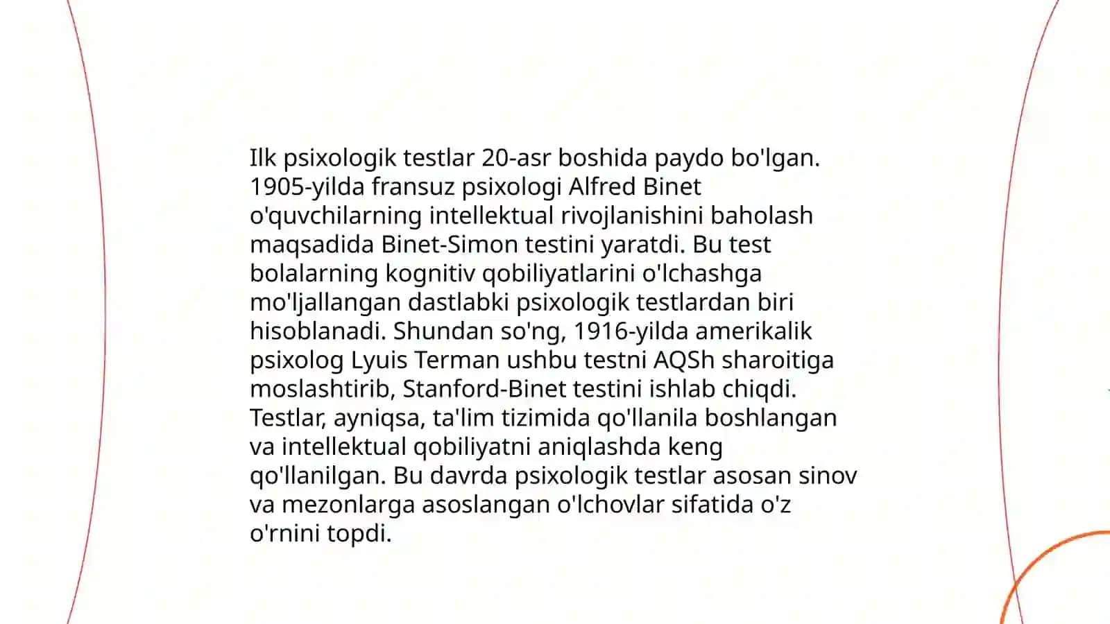 Psixologik testlar tarixi 4