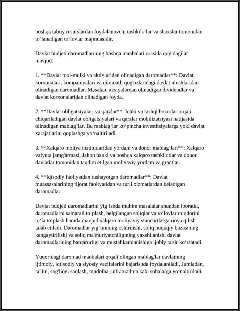 Davlat budjeti daromadlari tizimi 4