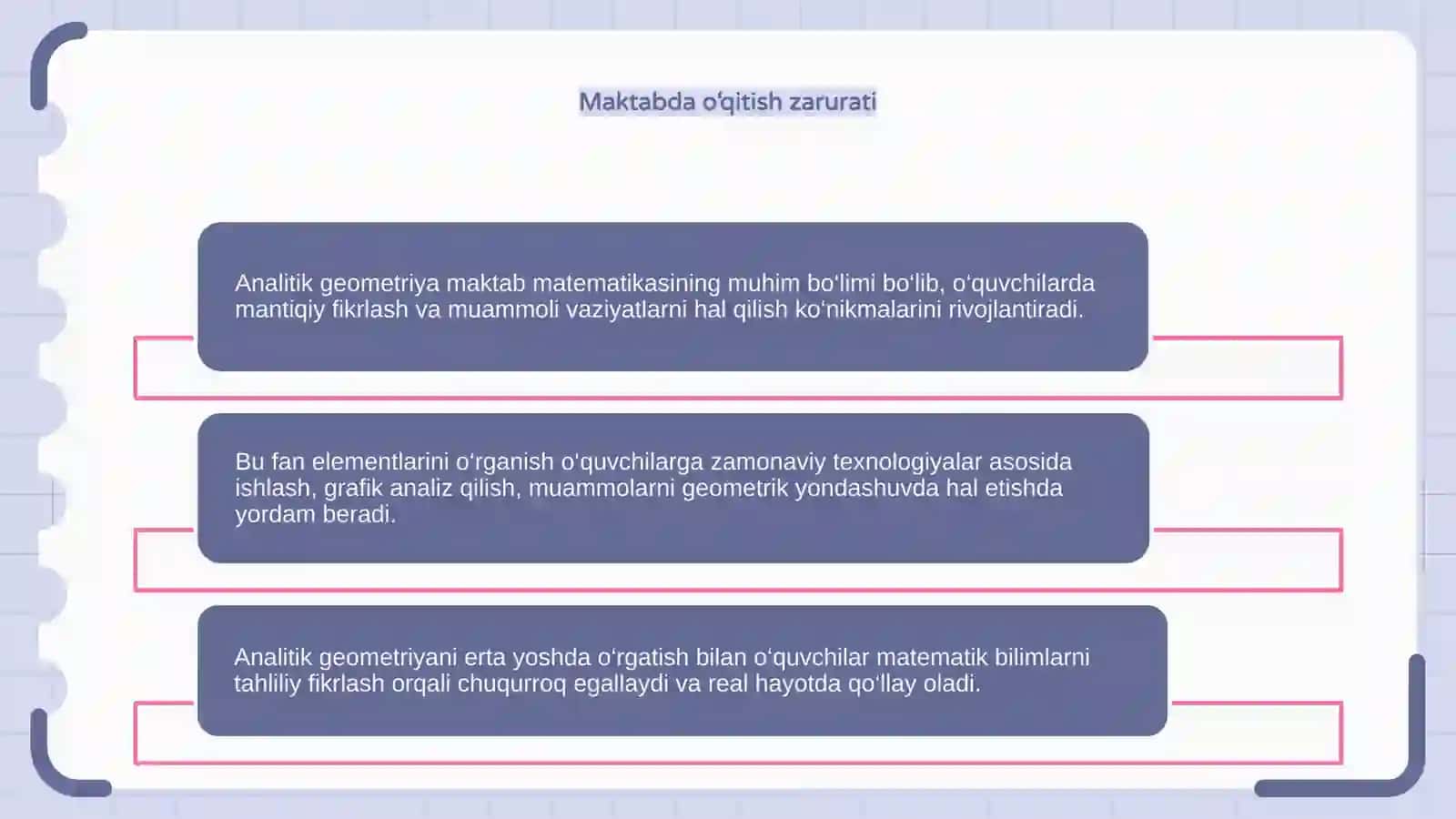 Analitik geometriya elementlarni o'qitish metodikasi 4