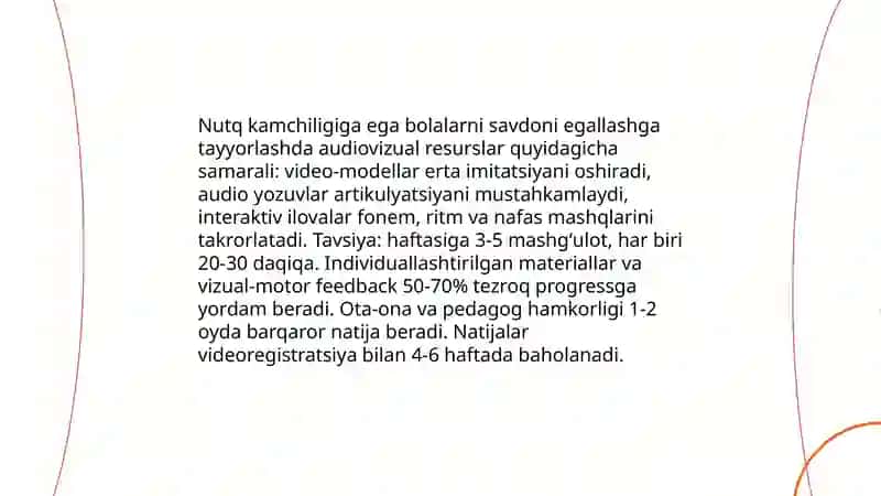 Nutq kamchiligiga ega boʻlgan bolalarni savdoni egallash jarayoniga tayyorlash texnologiyalari 4