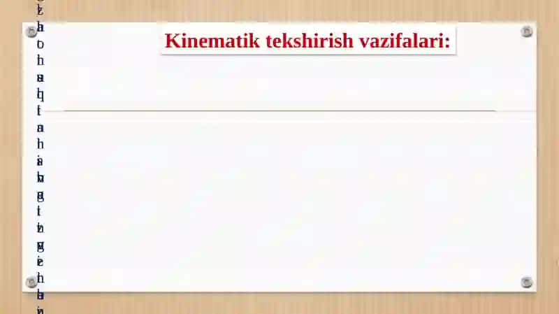 Oddiy sterjenli mexanizmlar kinematikasini o’qitish 4