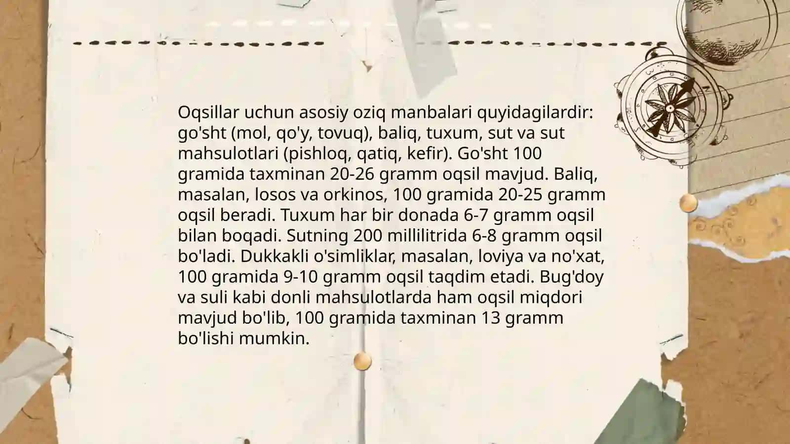 Asosiy ozuqaviy moddalar 4