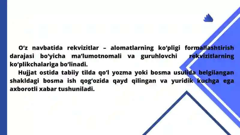 Iqtisodiy hujjatlar tizimini loyihalashtirish 4