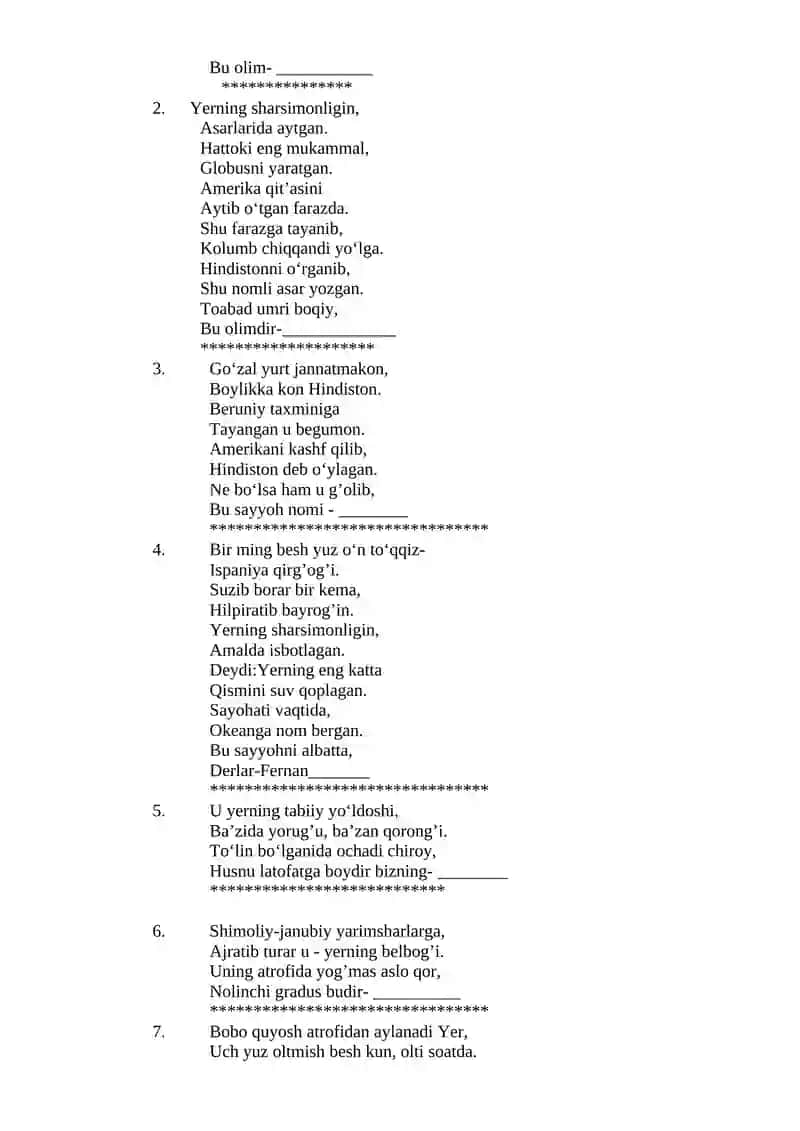GEOGRAFIYA DARSLARIDA she’riy Topishmoqlardan foydalanishning amaliy ahamiyati 4