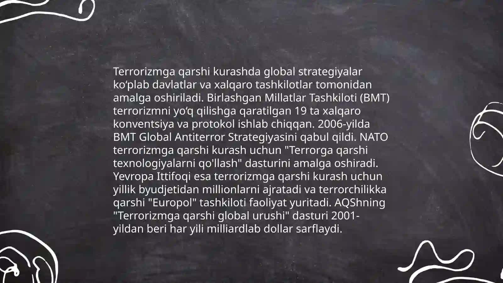 Jahon hamjamiyatining ekstremizm va terrorizmiga garshi kurash tajribasi 4