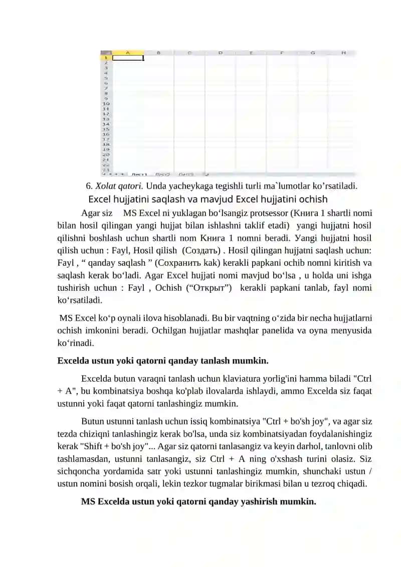 Iqtisodda axborot kommunikatsion texnologiyalar va tizimlar sohasida elektron jadvallarni yaratish texnologiyasi 4