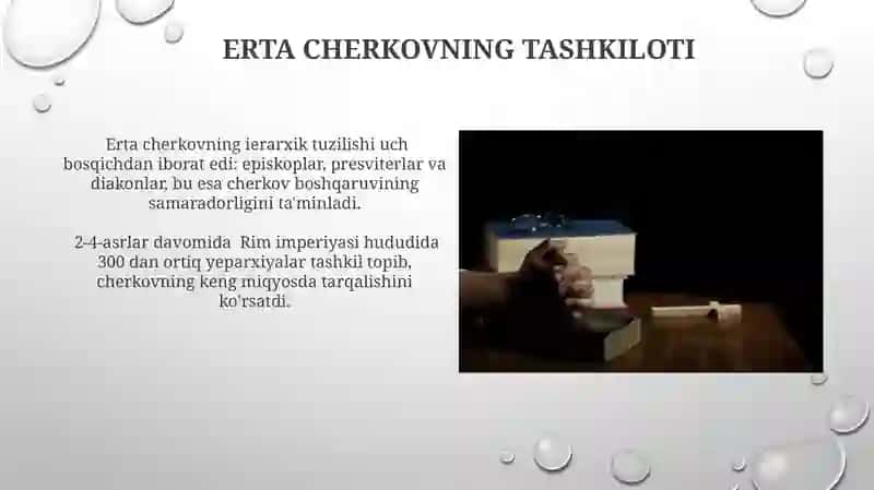Xristianlikning paydo bolishi aqidalari asosiy yoʻnalishlari talimotlari va manbalari 4