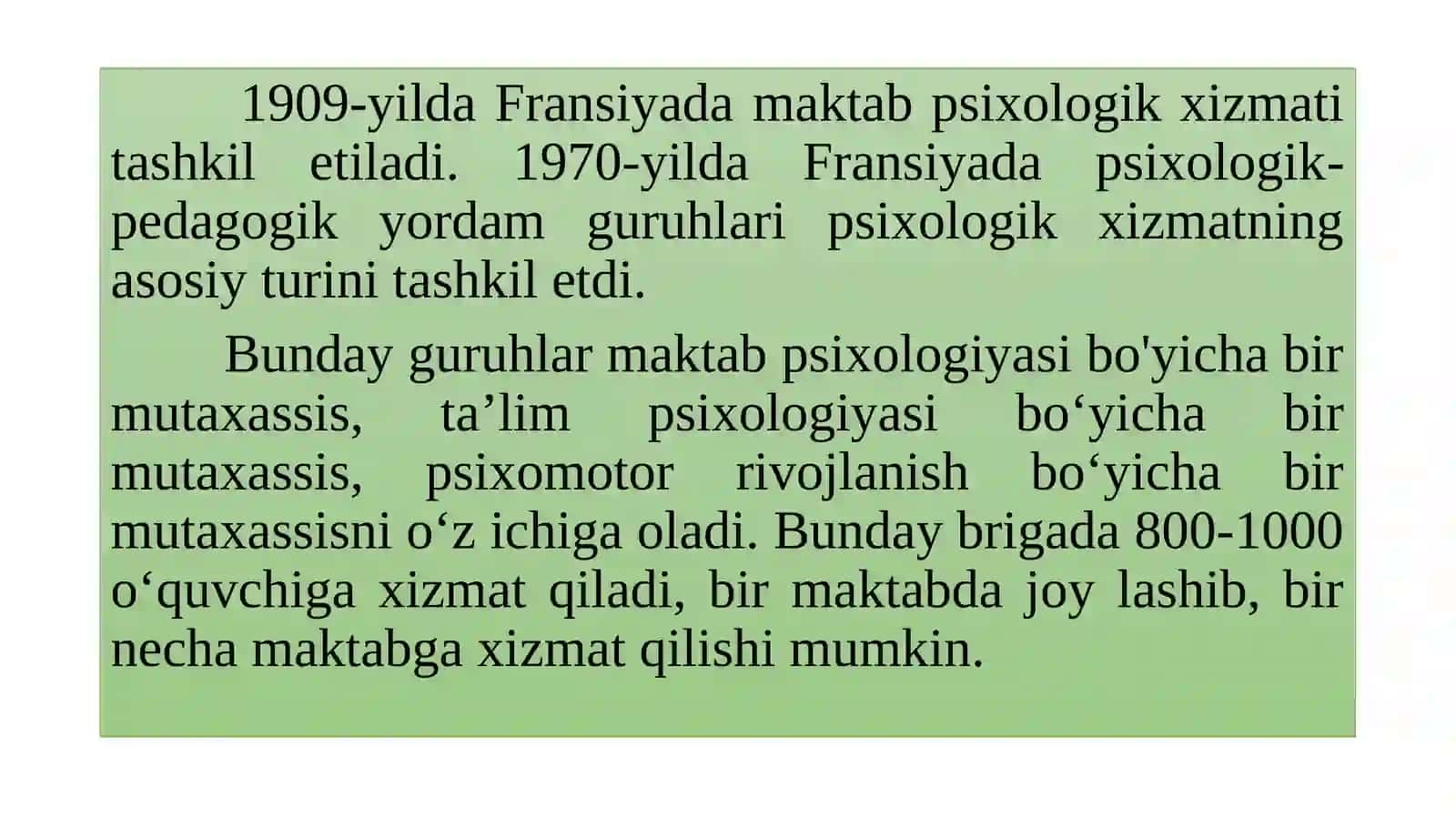 Pedagog-psixologning asosiy faoliyat turlarini tashkillashtirish 4
