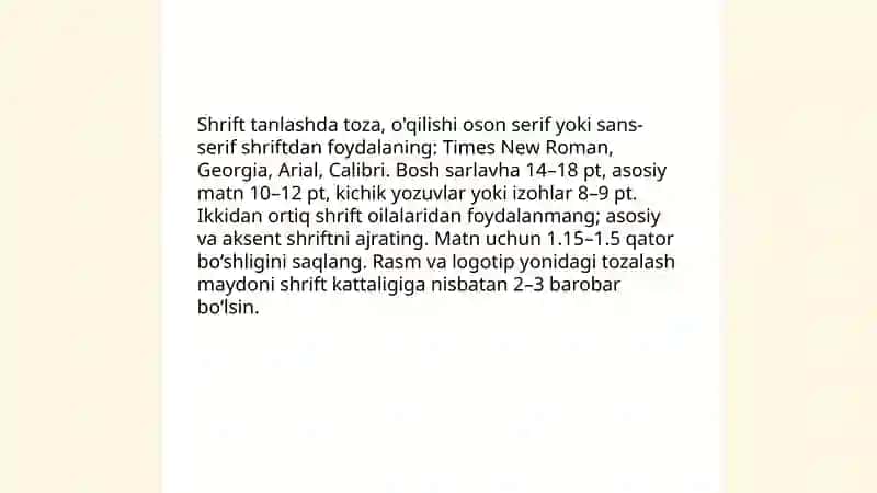 Shaxsiy ish qogʻozlari uslubi 4