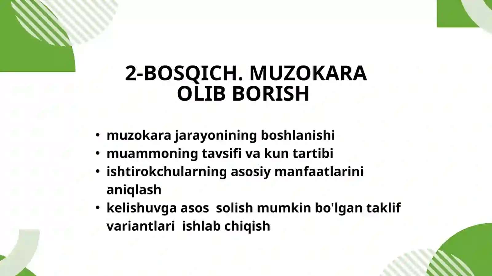 MUZOKARALAR HAQIDA 4