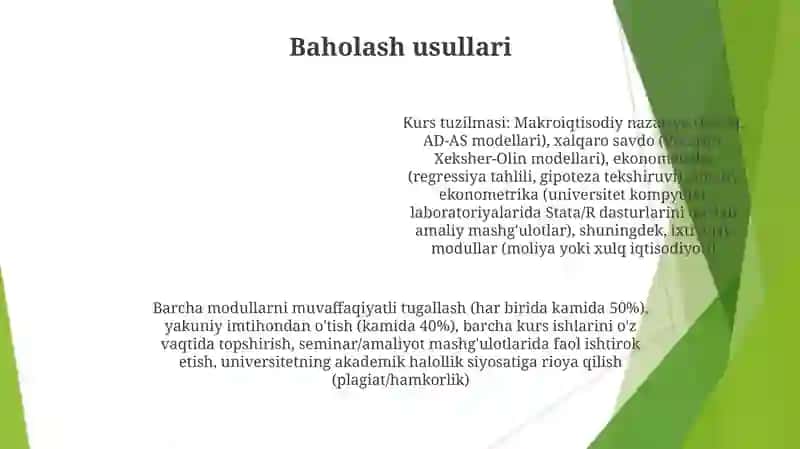 Kurs ishi tuzilishi va ularga qoʻyiladigan talablar 4
