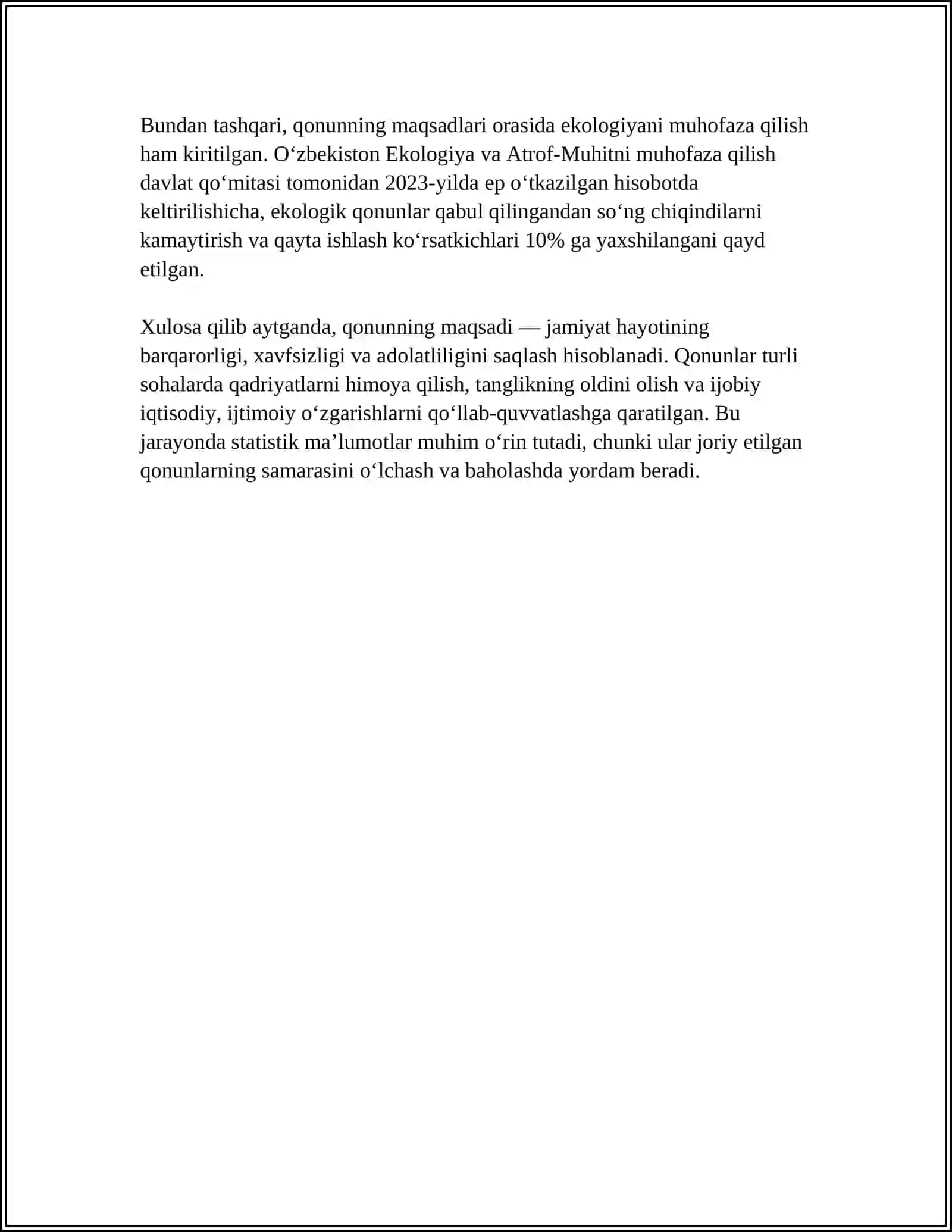 O'ZBEKISTON RESPUBLIKASI DAVLAT MUSTQAQILLIK ASOSLARI TO'G'RISIDAGI QONUN 4