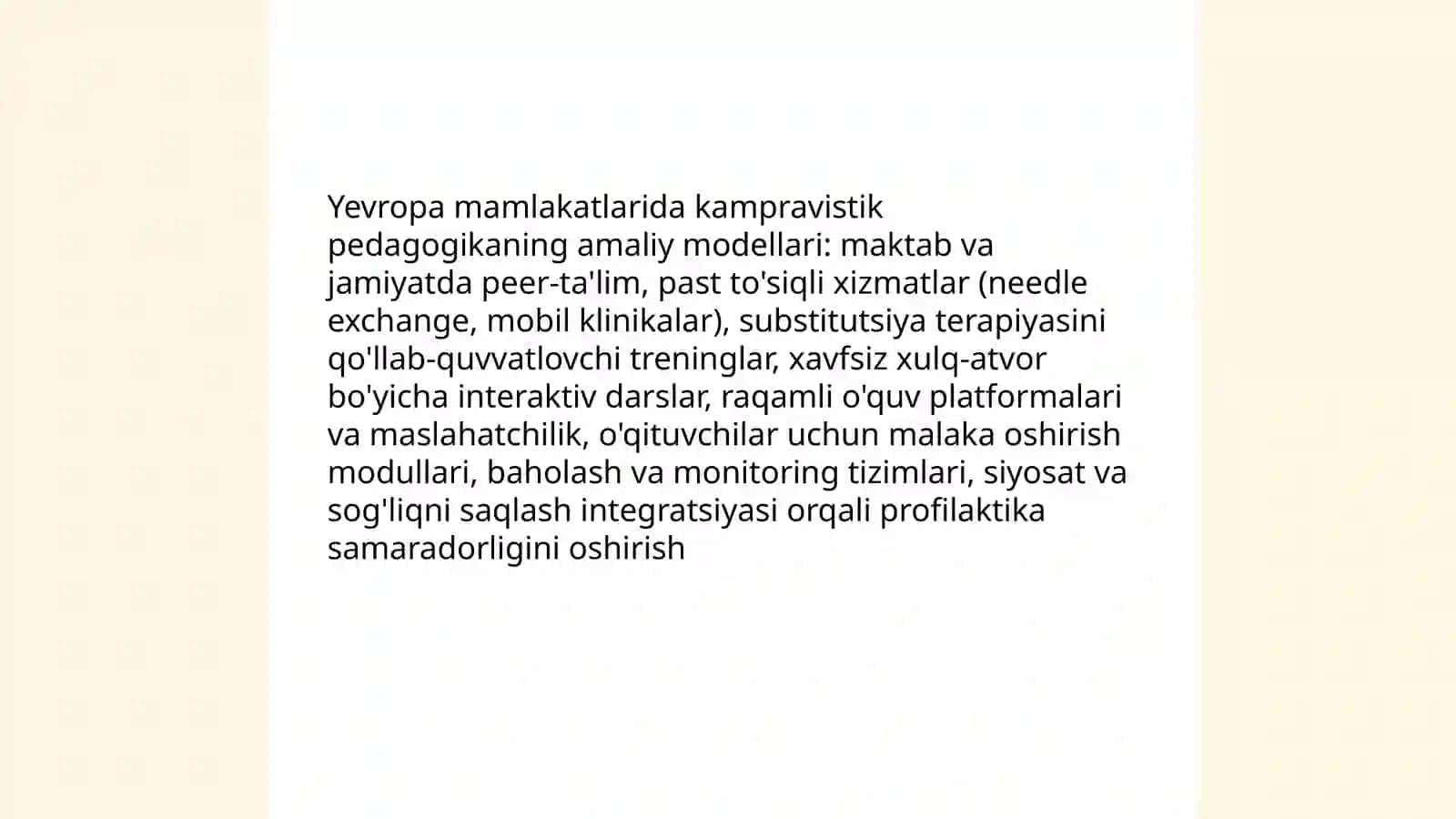 Jahon mamlakatlarida kampravistik pedagogikaning faoliyati va vazifalari 4