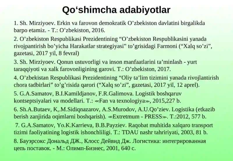 Logistik Tizimlar 4