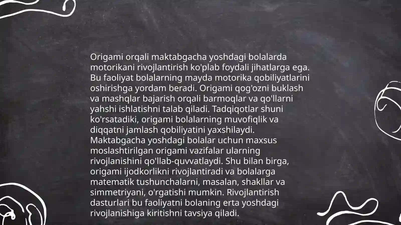 Origami usulida oʻyinchoq yasashga oʻrgatish ahamiyati 4