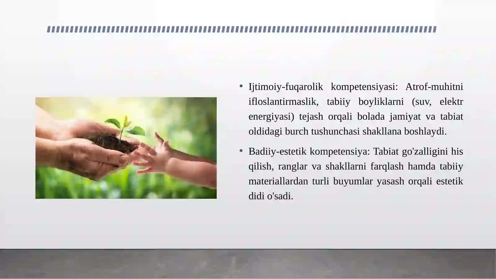 Maktabgacha ta’lim tashkilotlarida bolalar tayanch kompetensiyalarini ekologik tarbiya orqali shakllantirish 4