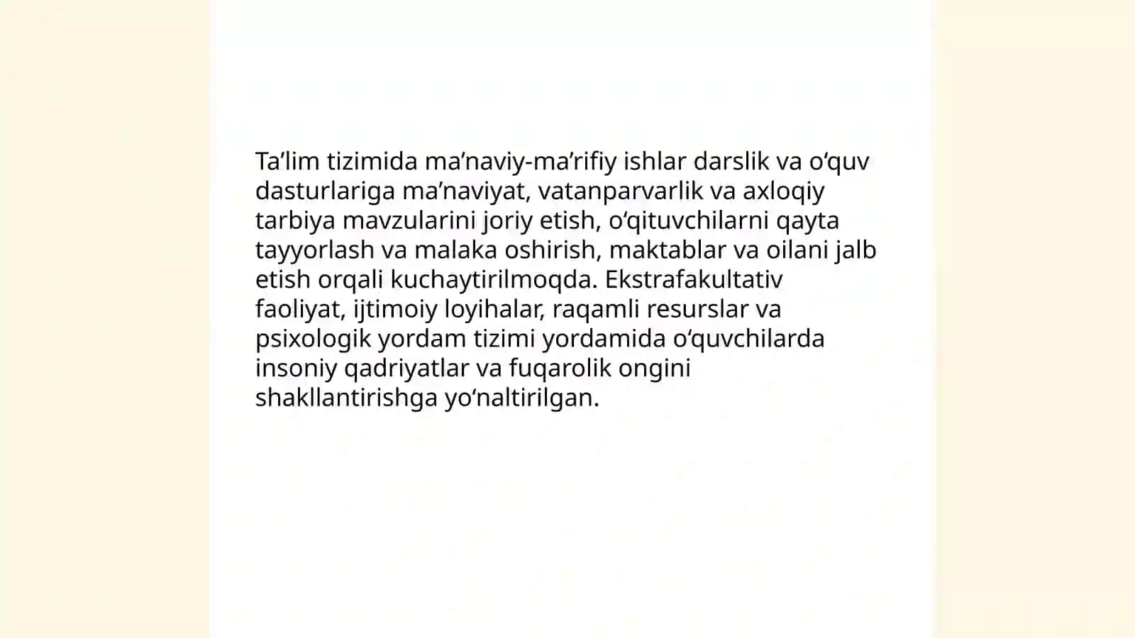 Ma’naviy tarbiya va milliy g'oya shakllantirish 4