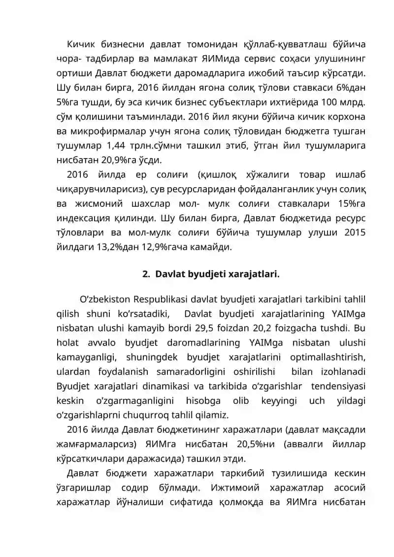 Davlat byudjeti, soliqlar va davlat qarzi 4