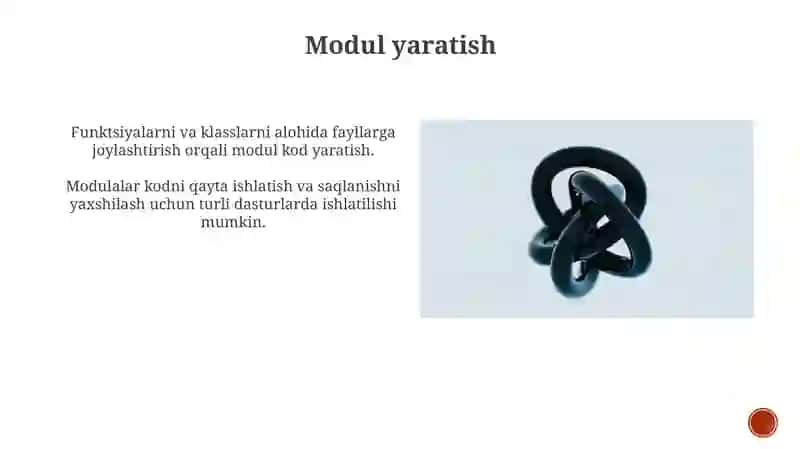 Pythonda modular bilan ishlash 4