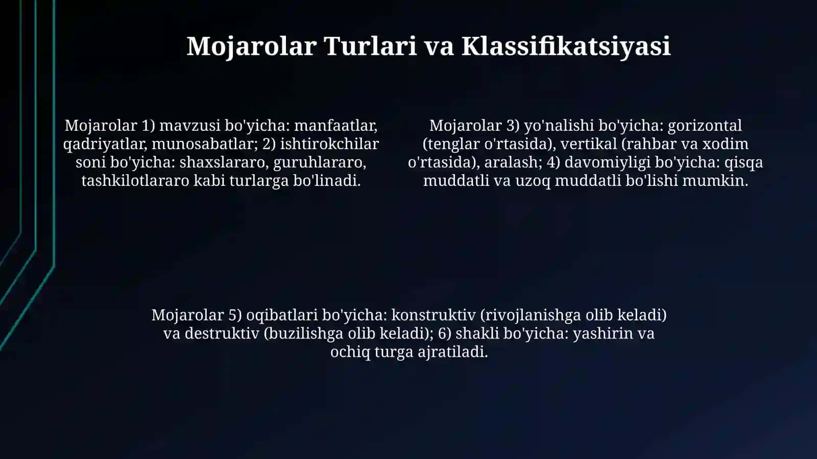 Pedagogik jarayonda shaxslararo mojarolar 4