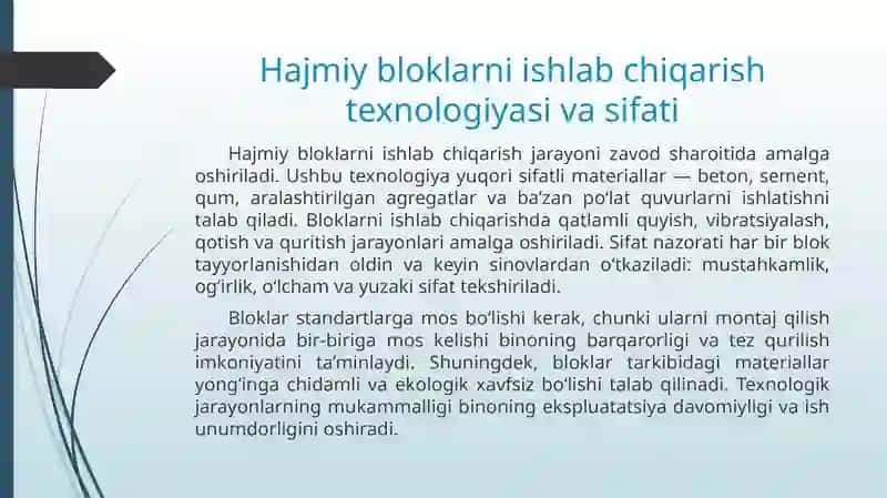 Hajmiy blokli binolar 4
