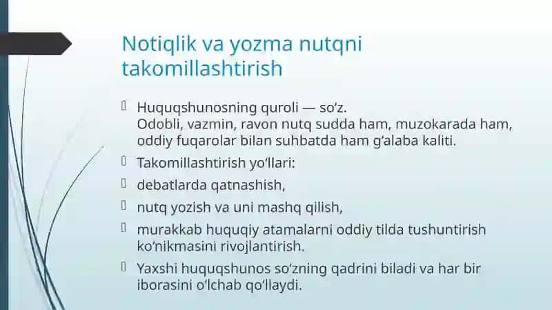 Huquqshunosning shaxsiy rivojlanish 4