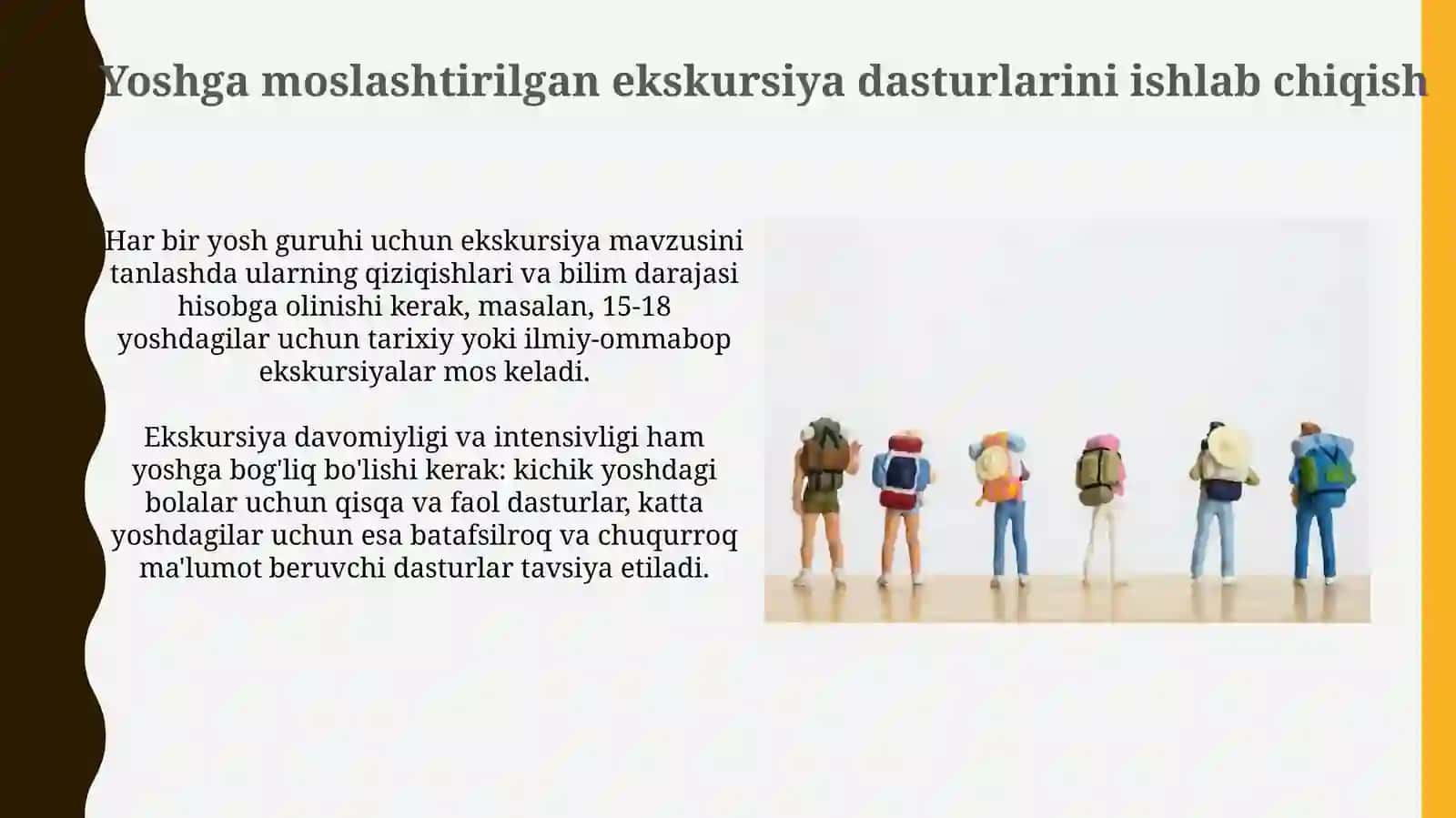 Turli yosh guruhlarda sayrlarni tashkil etishning shakllari va mazmuni 4