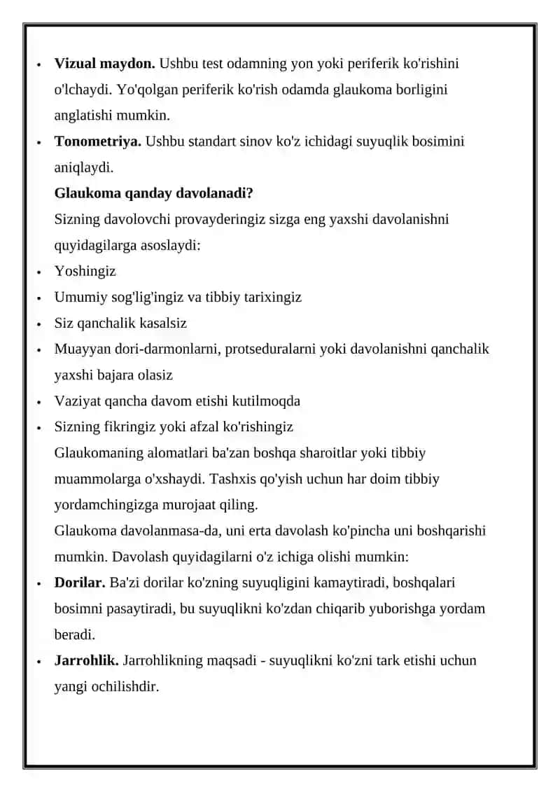 Glaukoma Kasalligini Zamonaviy Davolash Usullari 4