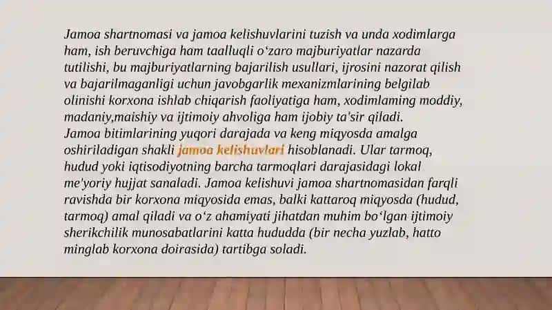 JAMOA SHARTNOMALARI VA JAMOAKELISHUVLARI 4
